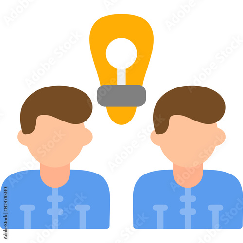 creative men with bulb