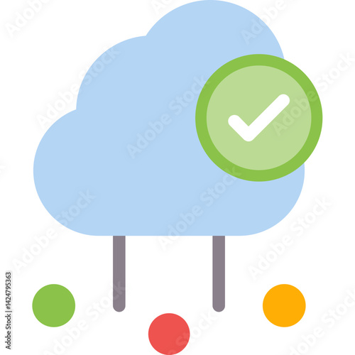 Cloud Computing, cloud storage, online collaboration, cloud network, digital workspace, remote access, cloud services, cloud security, internet-based computing, data storage Flat Icon