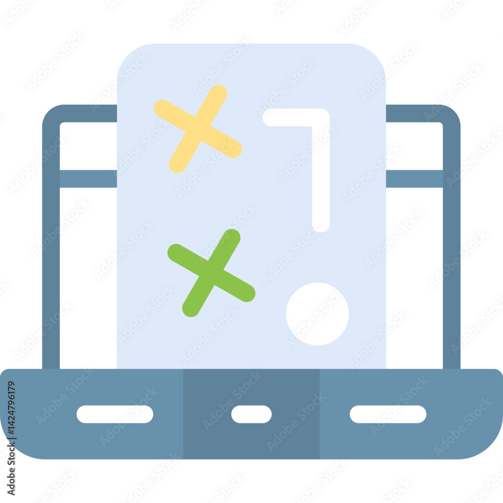 Fototapeta premium UX Strategy Flat Icon