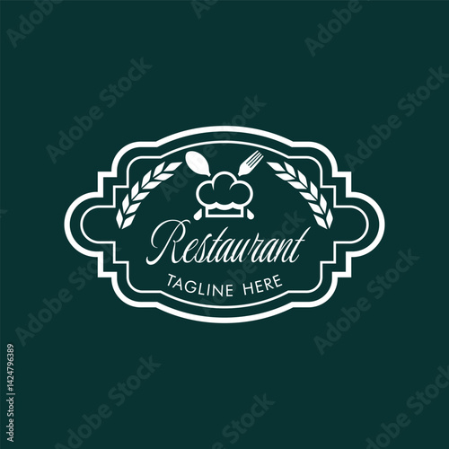 Restaurant logo template