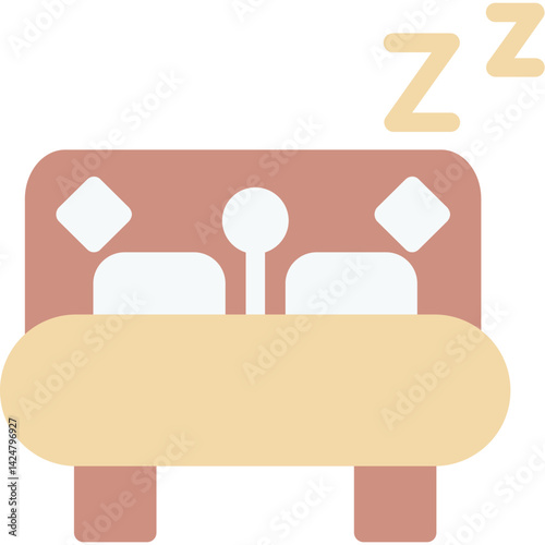 Sleeping Time Flat Icon