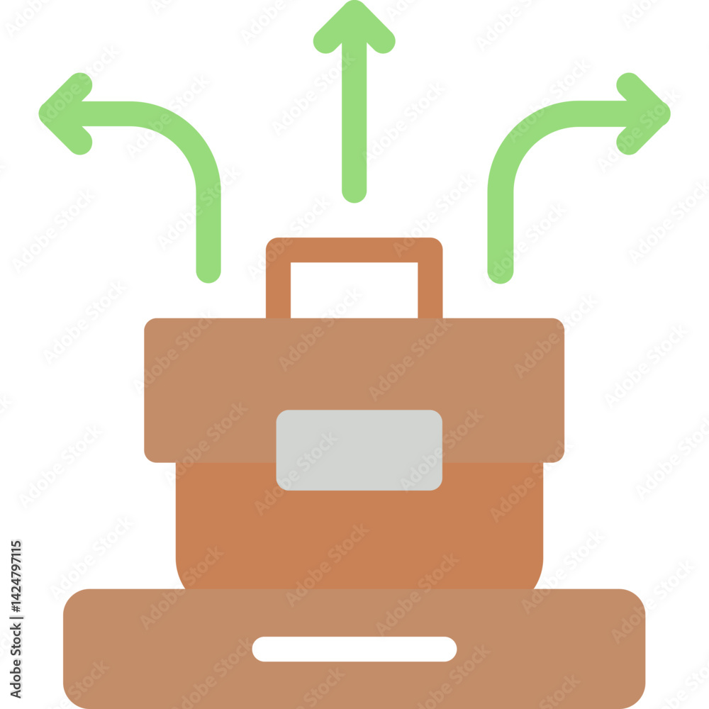 Obraz premium Career Counseling Flat Icon