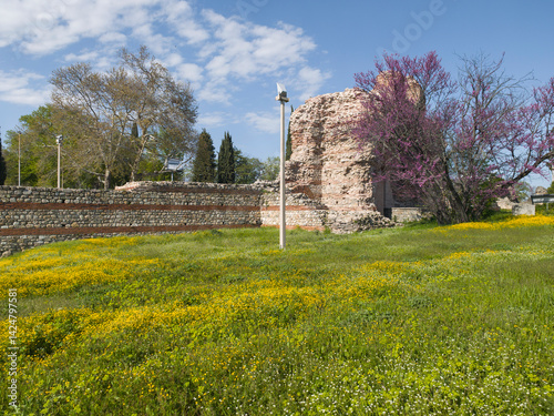 Obraz na płótnie Ruins of Roman fortifications in a town of Hisarya, Bulgaria w salonie