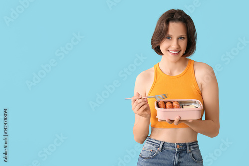 Beautiful young happy woman...