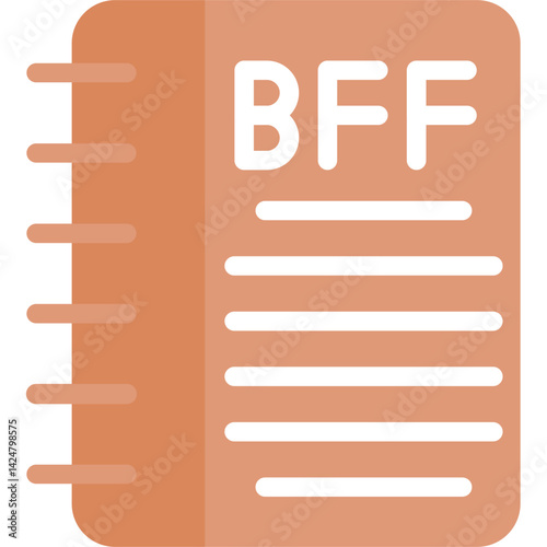Friendship Journal Flat Icon