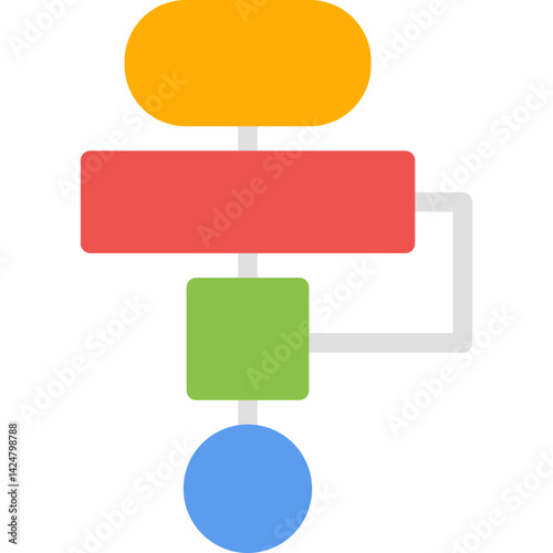 Code Logic Flat Icon