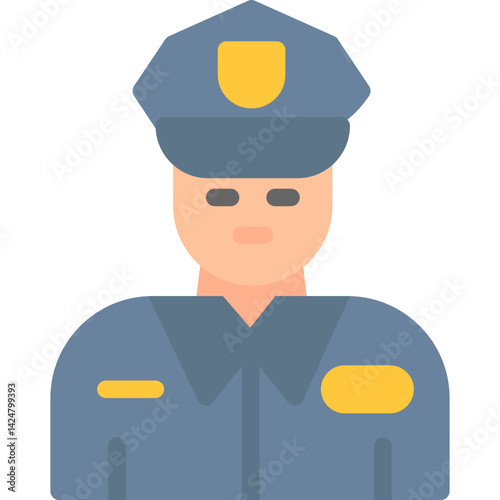 Security Guard Flat Icon