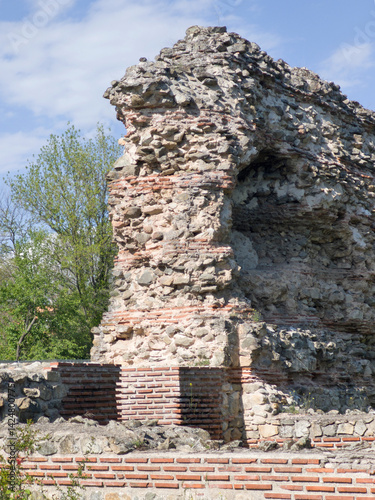 Obraz na płótnie Ruins of Roman fortifications in a town of Hisarya, Bulgaria w salonie