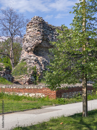 Obraz na płótnie Ruins of Roman fortifications in a town of Hisarya, Bulgaria w salonie