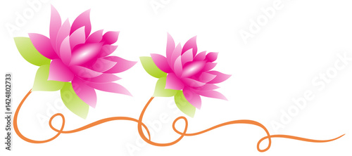 lotus flower vector for Vesak day