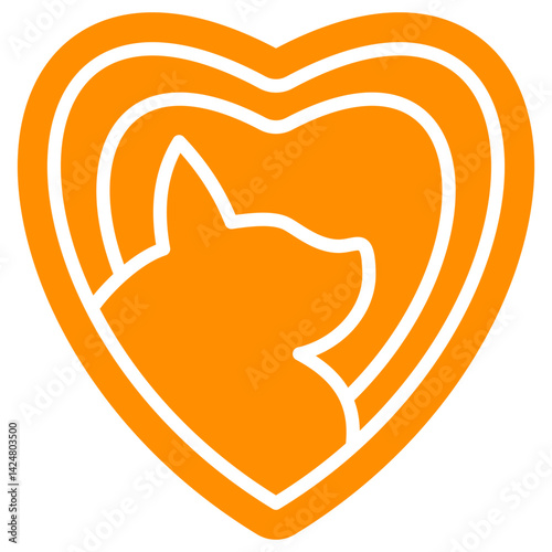 Pet Love illustration Icon
