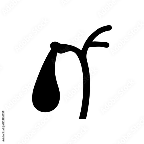 gallbladder glyph icon