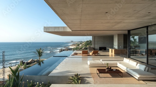 Oceanfront Concrete Minimalist House Design