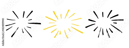 Comic action lines.Manga speed effect frame. Cartoon boom,bang,radial burst.Vector isolated illustration