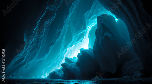 scattered light in ice cave Insane PhotoGraphy