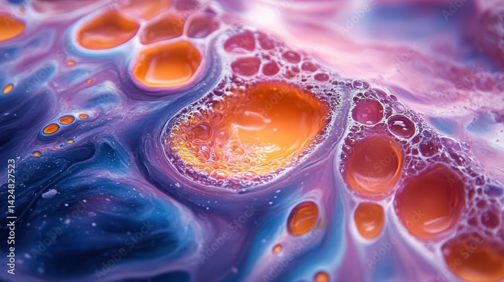 dutch pour painting, marbling, different forms and structures