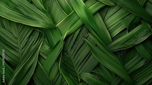 an abstract background of swirling green leaves, arranged by a professional photographer with soft professional studio lighting, creating a smooth, dreamlike effect