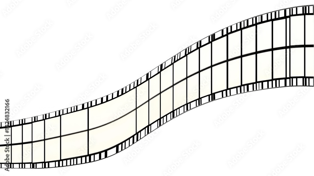 Fototapeta premium Abstract Geometric Line Design On Transparent Isolated Background Illustration