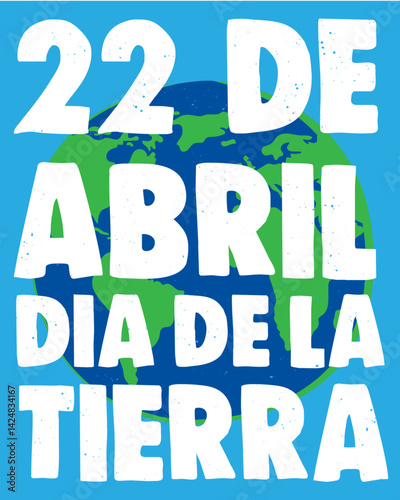 22 de Abril dia de la tierra posteo redes sociales vertical, editable, planeta tierra