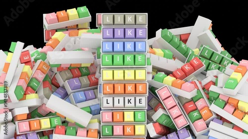 Like Keyboard Keypad Animation Curtain Transition Effect Transparent Background Alpha Channel