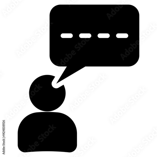 Comment glyph icon