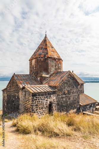 Obraz na płótnie Western Asia, Eurasia, South Caucasus, Republic of Armenia. Sevan. The church of Surp Arakelots at the Sevanavank Monastery complex on Lake Sevan. w salonie