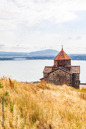 Obraz na płótnie Western Asia, Eurasia, South Caucasus, Republic of Armenia. Sevan. The church of Surp Astvatsatsin at the Sevanavank Monastery complex on Lake Sevan. w salonie