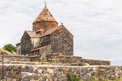 Obraz na płótnie Western Asia, Eurasia, South Caucasus, Republic of Armenia. Sevan. The church of Surp Arakelots at the Sevanavank Monastery complex on Lake Sevan. w salonie