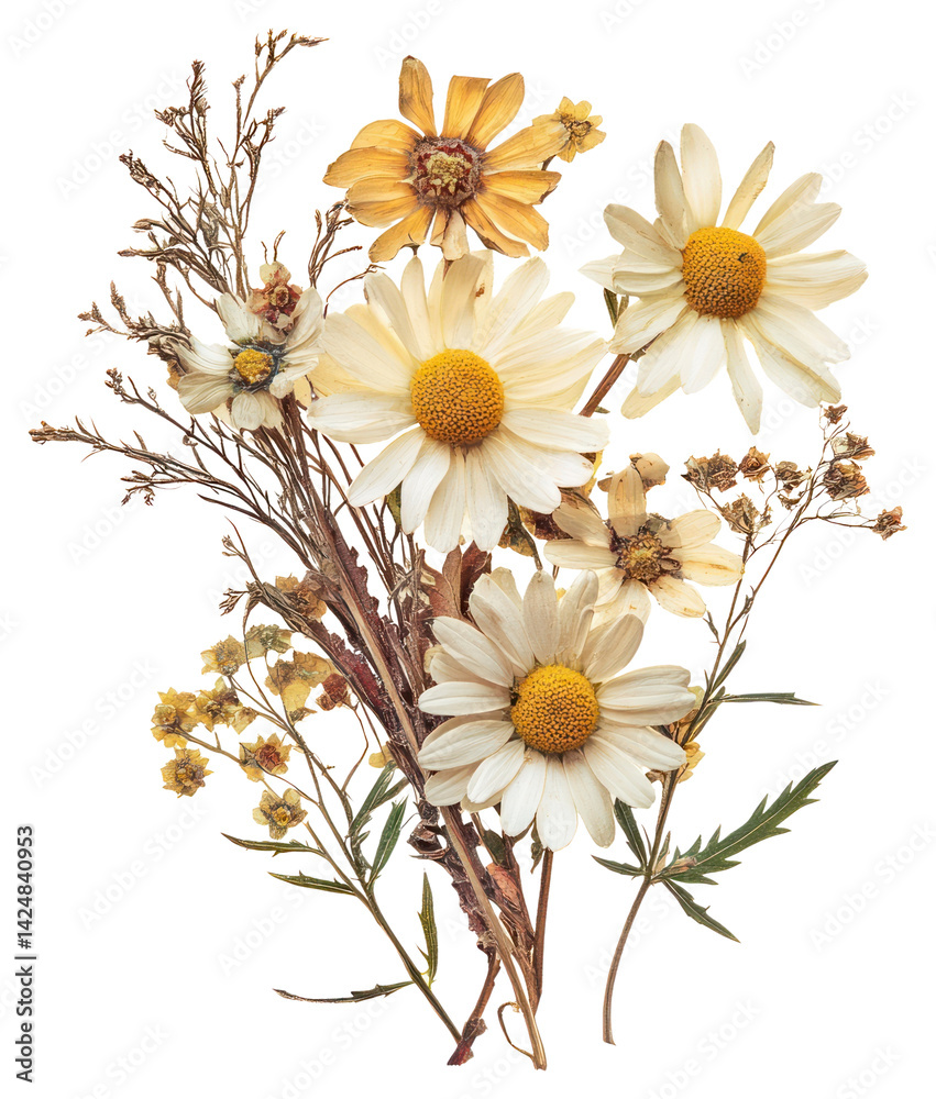 PNG Daisies flowers daisy dried.