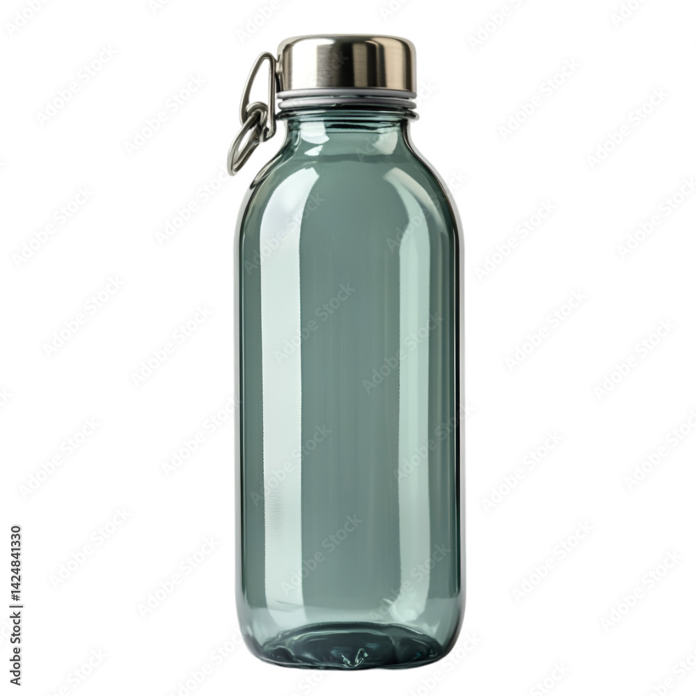 Stylish Teal Water Bottle with Silver Cap Perfect Hydration Stylish Teal Water Bottle with Silver Cap Perfect Hydration
