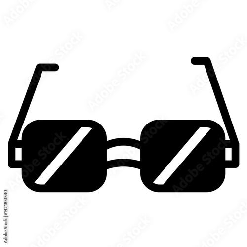 Blindness Eye Goggles Line Icon