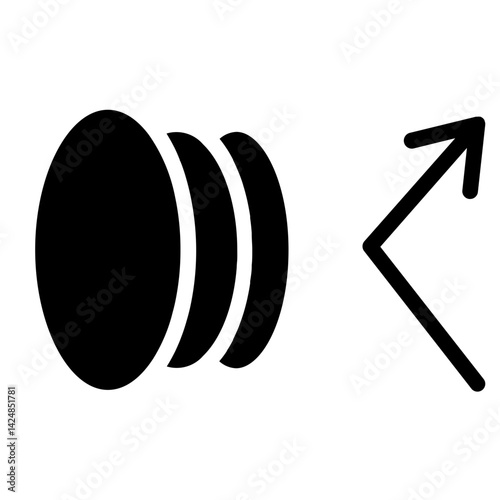 Contact Lens Optick Line Icon