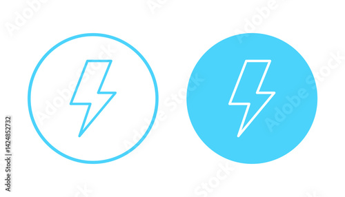 Lightning icon vector. electric sign and symbol. power icon. energy sign