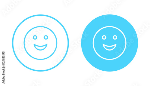 Smile icon vector. smile emoticon icon. feedback sign and symbol