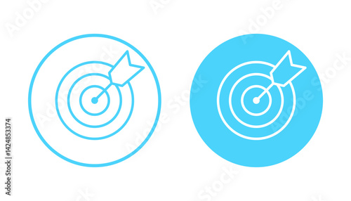 Target icon vector. goal icon vector. target marketing sign and symbol