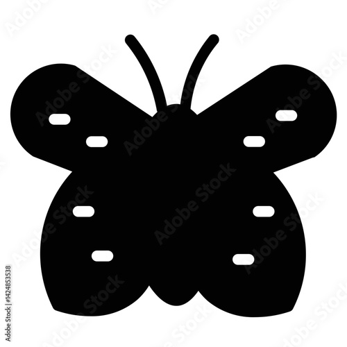 Animal Butterfly Fly Line Icon