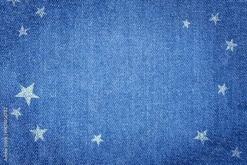 abstract jeans textured y2k background with stars