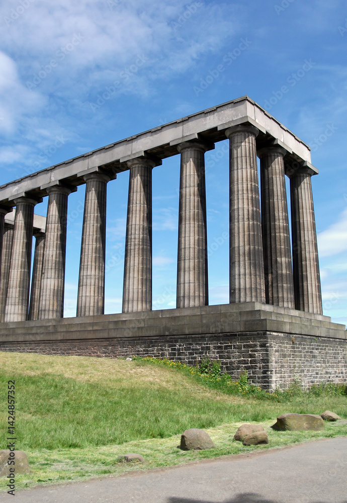 The National monument of Scotland, on Calton Hill in Edinburgh. Scotland The National monument of Scotland, on Calton Hill in Edinburgh. Scotland