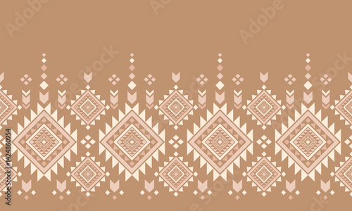 Southwest Native seamless pattern ethnic tribal Aztec geometric Navajo Native American fabric colorful design vector for textile print