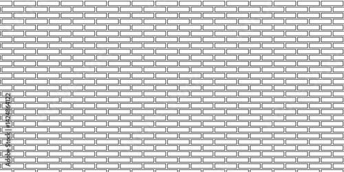 vector empty stucco masonry pavement floor and wall limestone brickwork concrete texture. Urban white, black line cement rough row wallpaper abstract background.