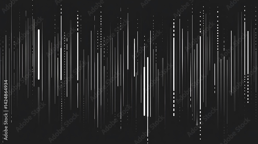 Abstract Gray Lines with Dark Background. Abstract Gray Lines with Dark Background.