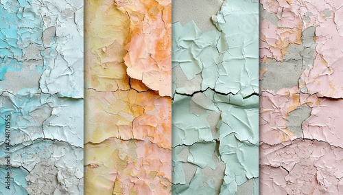 Cracked and Peeling Paint on a Wall
