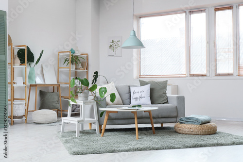 Interior of light living ro...