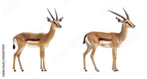 Realistic Antelope on a Transparent Background for Creative Projects