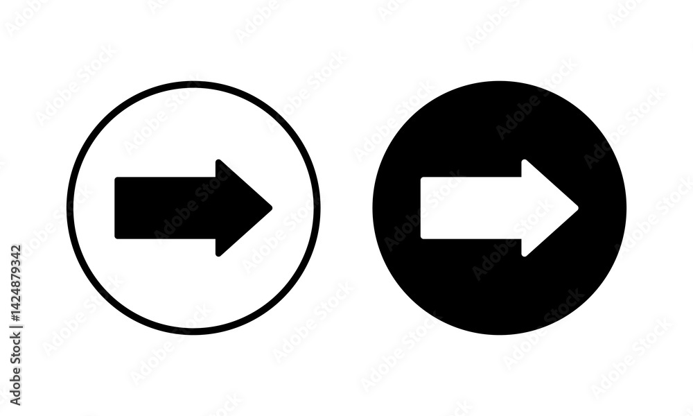 Arrow icon vector illustration. Arrow sign and symbol for web design. Arrow icon vector illustration. Arrow sign and symbol for web design.