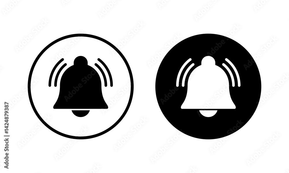 Bell Icon vector illustration. Notification sign and symbol for web site design Bell Icon vector illustration. Notification sign and symbol for web site design