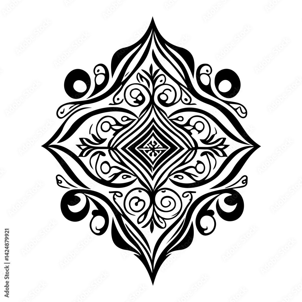 Abstract Ornamental Decoration Geometric Pattern Abstract Ornamental Decoration Geometric Pattern