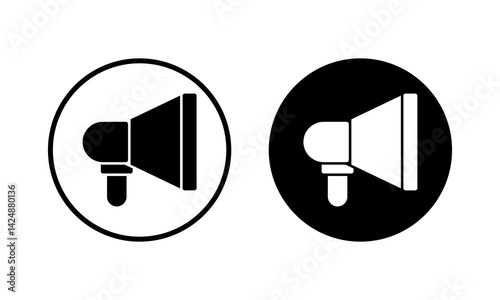 Megaphone icon vector illustration. Loudspeaker sign and symbol