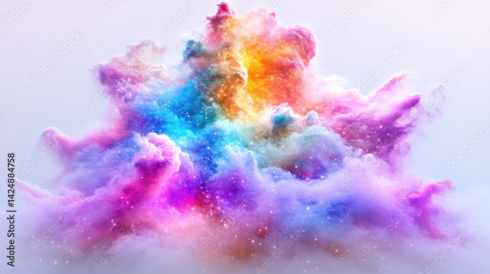 Obraz premium Abstract explosion of vibrant color