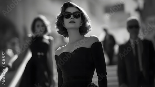 Iconic movie stars ascending the steps of the prestigious Cannes Film Festival